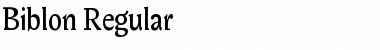 Download Biblon Regular Font Title Preview