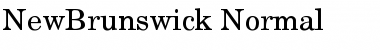 Download NewBrunswick Normal Font