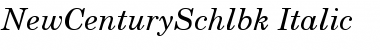 Download NewCenturySchlbk-Italic Regular Font