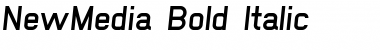 Download NewMedia Bold Italic Font