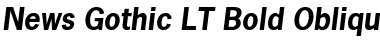 Download NewsGothic LT Bold Italic Font
