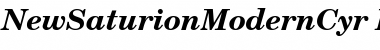 Download NewSaturionModernCyr Bold Italic Font