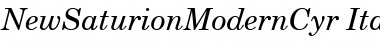 Download NewSaturionModernCyr Italic Font