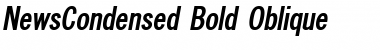 Download NewsCondensed Bold Oblique Font