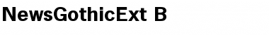 Download NewsGothicExt-B Regular Font