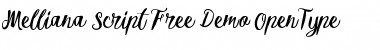 Download Melliana Script Regular Font Title Preview