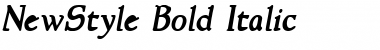 Download NewStyle BoldItalic Font Title Preview