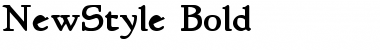 Download NewStyle Bold Font Title Preview