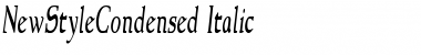 Download NewStyleCondensed RomanItalic Font