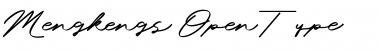 Download Mengkengs Regular Font Title Preview