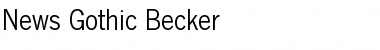 Download News Gothic Becker Font