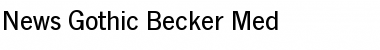 Download News Gothic Becker Med Font