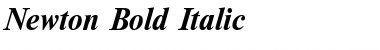 Download Newton Bold Italic Font
