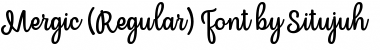 Download Mergic Regular Font Title Preview