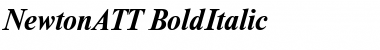 Download NewtonATT BoldItalic Font