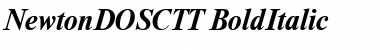 Download NewtonDOSCTT BoldItalic Font