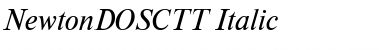 Download NewtonDOSCTT Italic Font