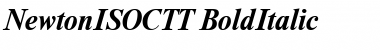Download NewtonISOCTT BoldItalic Font