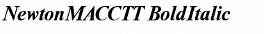 Download NewtonMACCTT BoldItalic Font