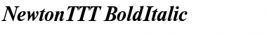 Download NewtonTTT BoldItalic Font