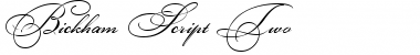 Download Bickham Script Two Regular Font Title Preview