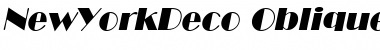 Download NewYorkDeco Oblique Font