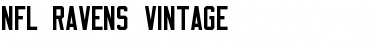 Download NFL Ravens Vintage Regular Font