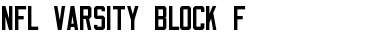 Download NFL Varsity Block F Regular Font