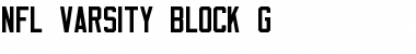 Download NFL Varsity Block G Regular Font