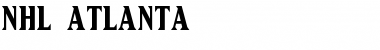 Download NHL Atlanta Regular Font Title Preview