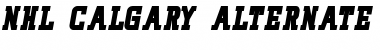 Download NHL Calgary Alternate Regular Font Title Preview