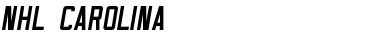 Download NHL Carolina Regular Font Title Preview