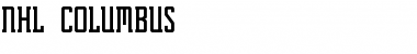 Download NHL Columbus Regular Font Title Preview