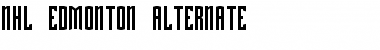 Download NHL Edmonton Alternate Regular Font Title Preview
