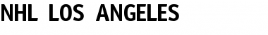 Download NHL Los Angeles Regular Font Title Preview