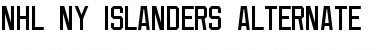Download NHL NY Islanders Alternate Regular Font Title Preview
