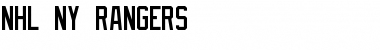 Download NHL NY Rangers Regular Font Title Preview