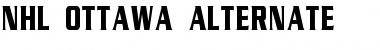 Download NHL Ottawa Alternate Regular Font Title Preview