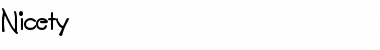 Download Nicety Normal Font Title Preview