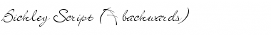 Download Bickley Script (F backwards) Regular Font Title Preview