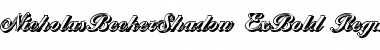 Download NicholasBeckerShadow-ExBold Regular Font