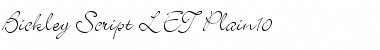 Download Bickley Script LET Plain Font Title Preview