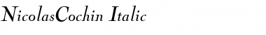 Download NicolasCochin Italic Font