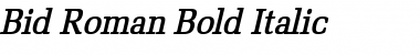 Download Bid Roman Bold Italic Font Title Preview