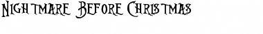 Download Nightmare Before Christmas Regular Font