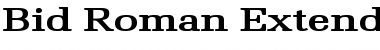 Download Bid Roman Extended Bold Font Title Preview