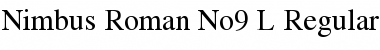 Download Nimbus Roman No9 L Regular Font