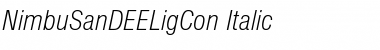Download NimbuSanDEELigCon Italic Font