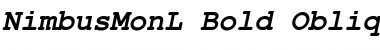 Download NimbusMonL Bold Oblique Font