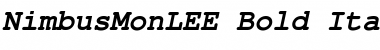 Download NimbusMonLEE Bold Italic Font